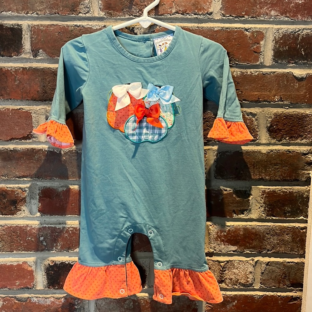 Three Sisters Fall/Pumpkin Romper